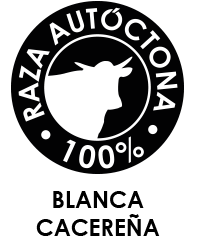 Logotipo "raza autóctona" Blanca cacereña
