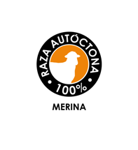 Logotipo "raza autóctona" Merina.