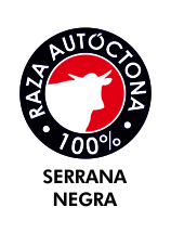Logotipo "raza autóctona" Serrana Negra