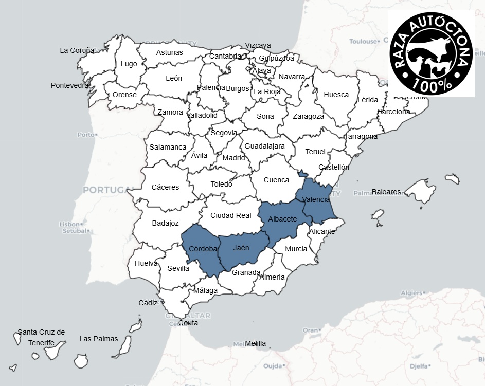 Mapa logotipo Negra Serrana