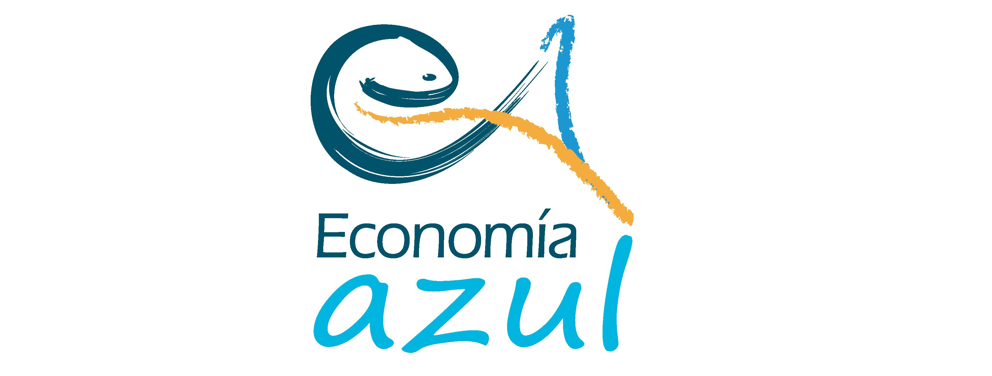 Logo economía azul apaisado
