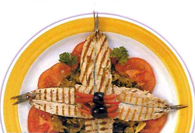 Sardinas en filetes con cebolla y aceitunasFoto de Sardinas en filetes con cebolla y aceitunases